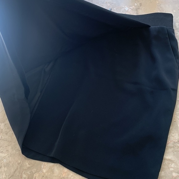 Club Monaco Benellie Skirt 10 faux wrap pleated midi elastic waist pockets - Picture 6 of 14